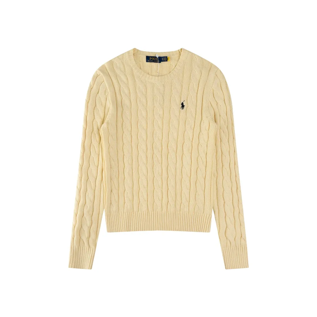 P220 #R91 RALPH LAUREN Ralph Lauren fourteen colors classic small label embroidery round neck pullover cable cardigan sweater men's top, high-density LOGO embroidery on the chest, original customization of tag accessories. Made of pure cotton yarn, pure cotton is skin-friendly and comfortable, small label war horse embroidered twist button round neck sweater 🐎 high quality, follow the blogger to learn how to wear it! Let’s buy a Ralph Lauren cable sweater. It’s a super hard-to-find series after it became popular. It’s hard to find one on the official website. It’s simple and practical to wear, with a lazy and loose feel. The thickened fabric has more texture, feels soft and delicate, and has a loose fit. Whether worn alone or layered, you can wear different styles of fashion with just one piece!   Size：XS S M L Sleeve length: 59/60/61/62/63
